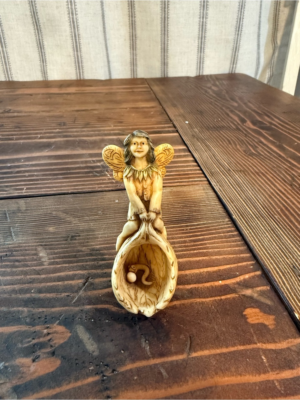 Fairy Figurine Spoon in Antique Ivory Finish